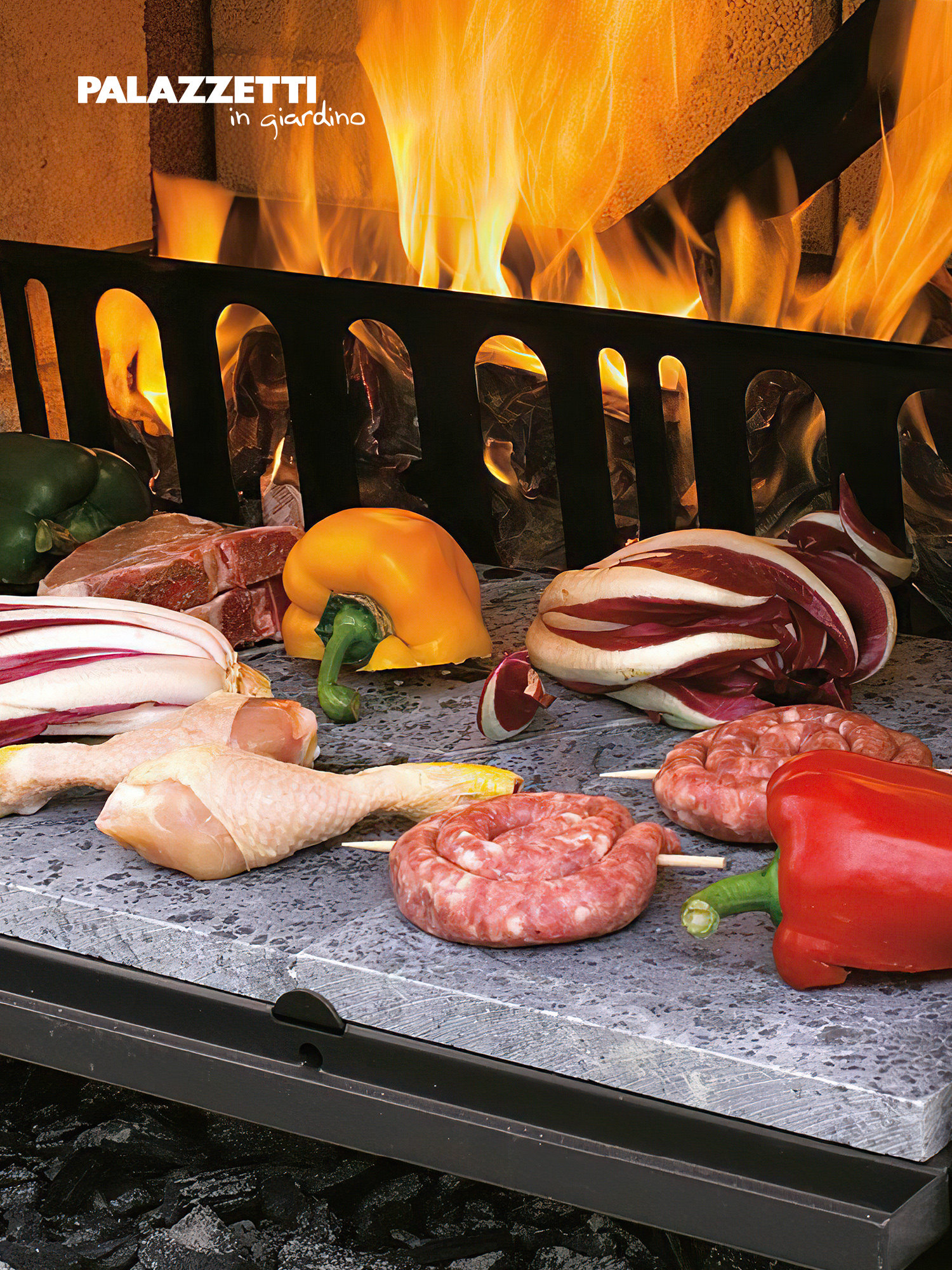 Palazzetti VULCANO Chimenea-barbacoa de exterior de leña 4