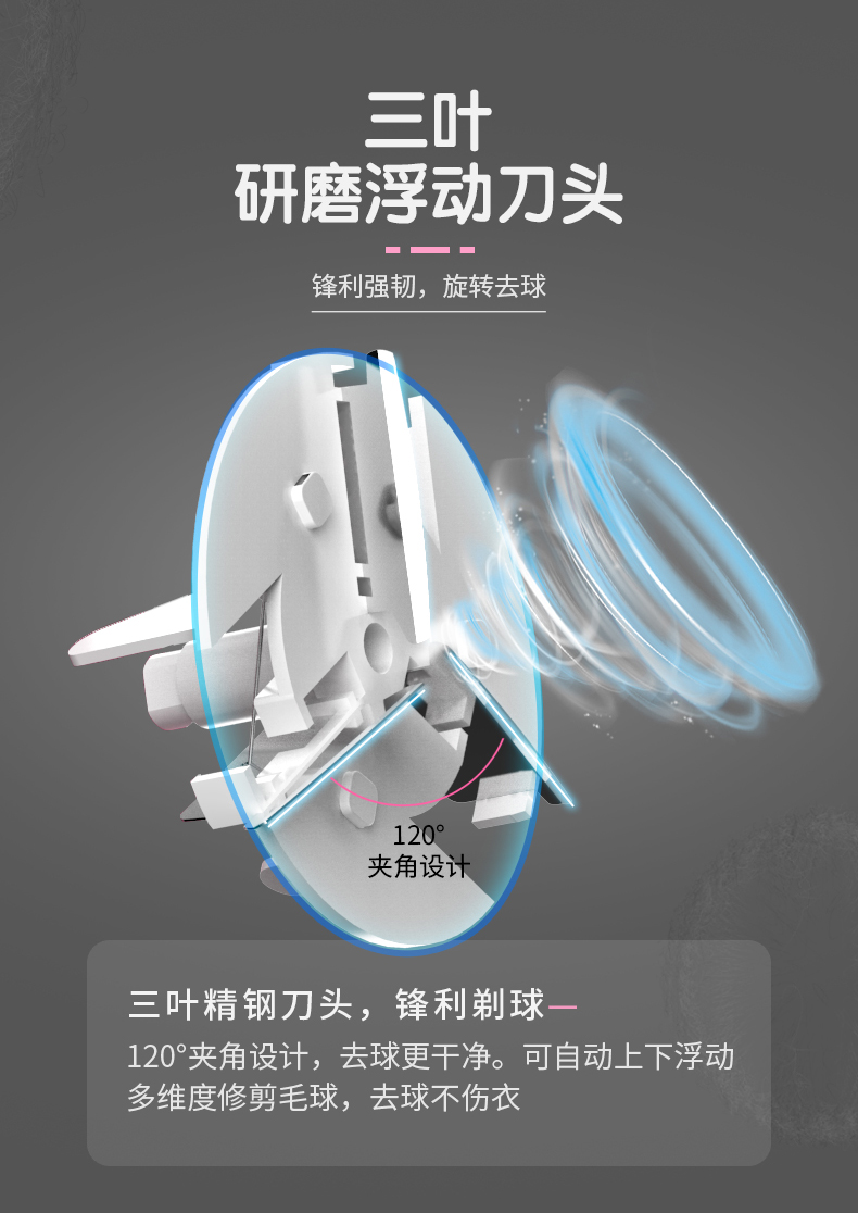 Meiling len quần áo tông đơ có thể sạc lại để áo lông cạo lông tẩy lông máy cạo râu nhà máy cắt lông áo