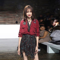 2021 new design sense niche temperament goddess fan clothes suit French dress super fairy forest series