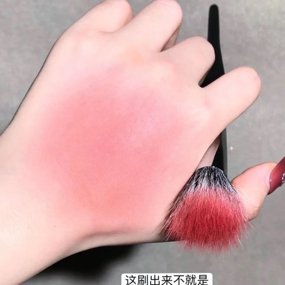 Pointillist Blush Brush Large Fine Light Front Wool Makeup Brush Highlight Brush Flat Makeup Beauty Brush Animal Hair