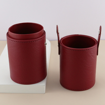 Net red makeup brush storage bucket dustproof glass makeup brush tube dressing table put cosmetics brush eyebrow pencil storage box