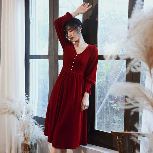 Вечернее платье, бордовая юбка, коллекция 2023