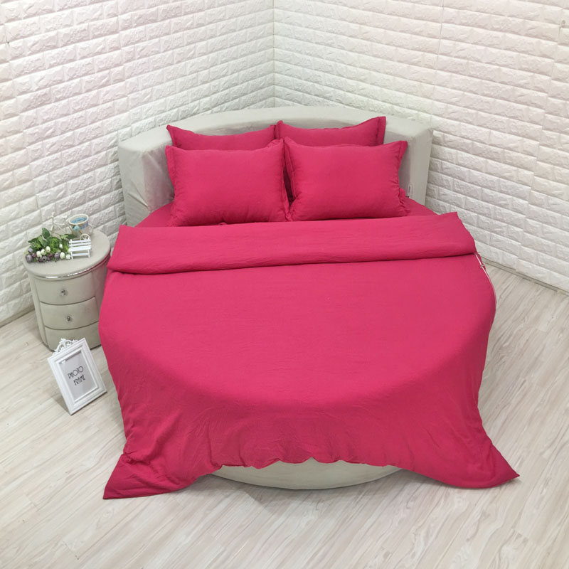 giường bông vải bông doanh nghiệp giường tròn tròn làm bedspread duy nhất mảnh Khách sạn nệm bảo vệ gia đình trượt bốn - Trang bị Covers Ga phủ giường