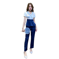 Beauty salon health work clothes female ear picking tea artist suit foot bath foot massage massage technician uniform foot bath shop work clothes