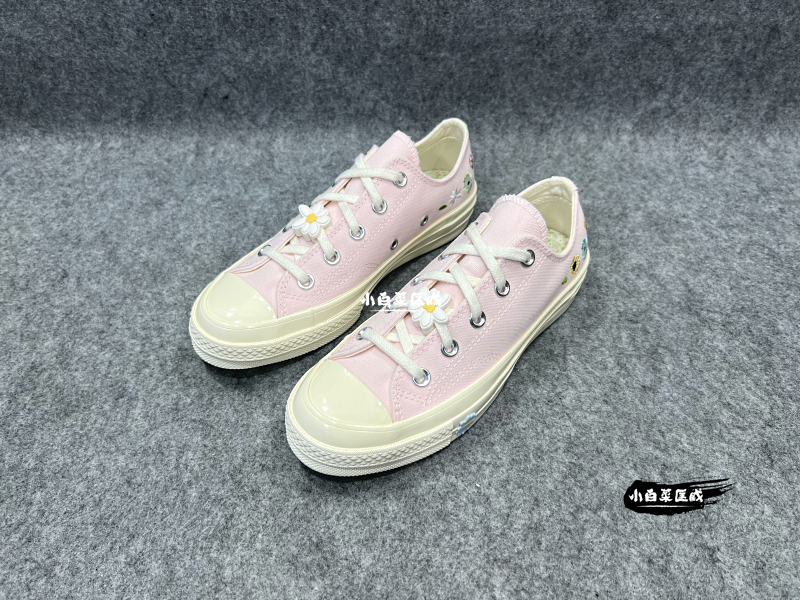 【In-Stock Items from the Store】Converse Pink Cute Patterned Low-Top Canvas Shoes 1970S A06072