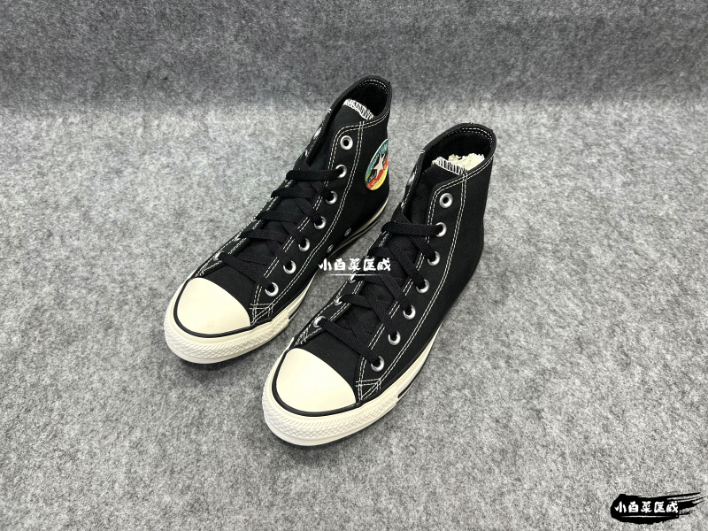 【In-Stock Items from the Store】Converse Colorful Logo Black High-Top All Star 170927