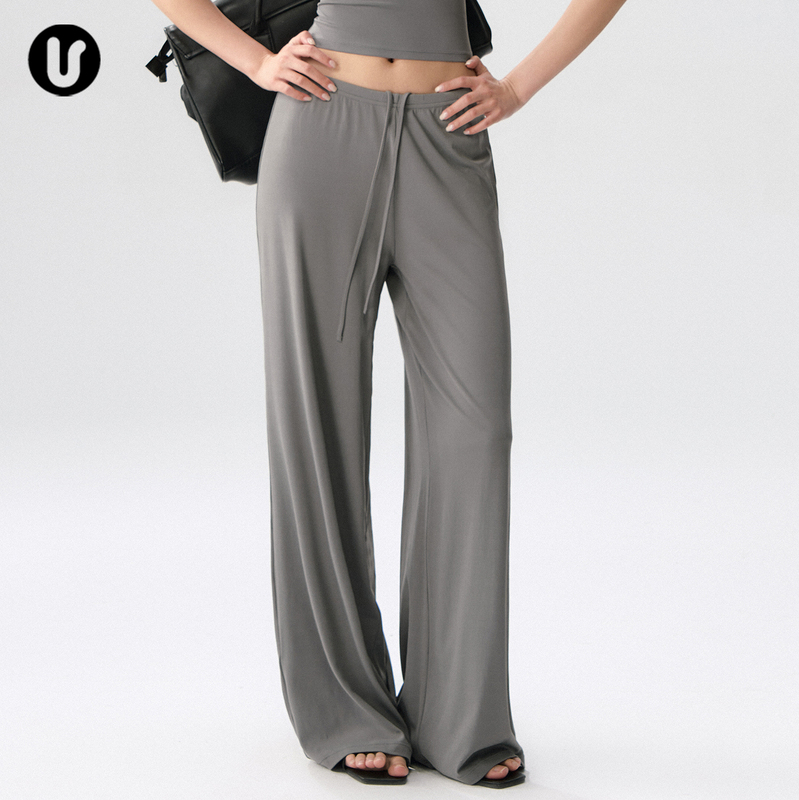 Loose Yoga Pants for Women, Cool and Breathable, Wide-Leg Straight Pants for Running, Pilates Training, Quick-Drying Fitness Pants