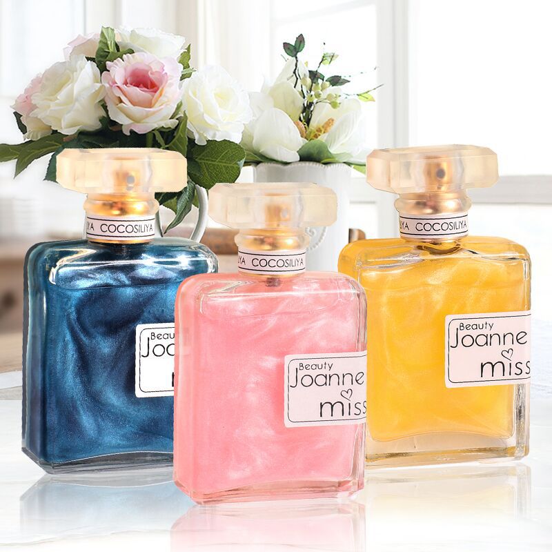 Internet celebrity live broadcast popular COCOSILIYA golden quicksand men's and women's gold-plated perfume lasting fresh eau de toilette