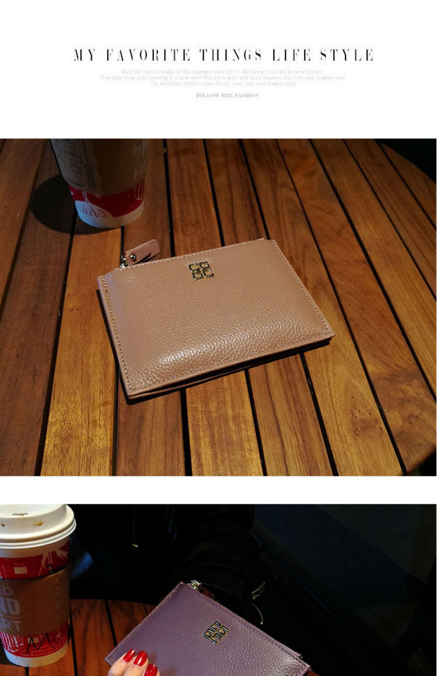 Wei Luoer 2019 gói da nhiều thẻ mới gói thẻ nữ siêu mỏng gói zip xu ví nữ chủ thẻ - Chủ thẻ ví đựng card