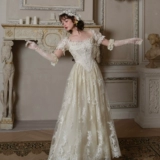 LaceMade Hua Zhu Tea Французское Ретро дворец коллекция тяжелой промышленности кружевное платье в форме рыбьей кости легкое свадебное платье