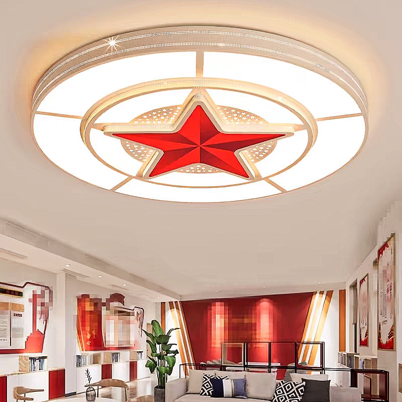 Five-Pointed Star Ceiling Light, Grand Hall Light, Party Building Lobby Light, Main Light, Round Large-Size Conference Room Light, Living Room Main Light Five-Pointed Star Ceiling Light, Grand Hall Light, Party Building Lobby Light, Main Light, Round Large-Size Conference Room Light, Living Room Main Light