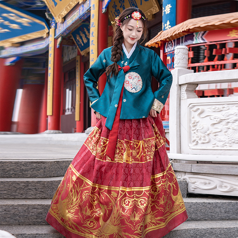 Yanji Korean Ethnic Clothing Large Skirt Hanbok Women's Dae Jang Geum Korean Court Costume Photo Shoot Travel Photography Performance Costume Yanji Korean Ethnic Clothing Large Skirt Hanbok Women's Dae Jang Geum Korean Court Costume Photo Shoot Travel Photography Performance Costume
