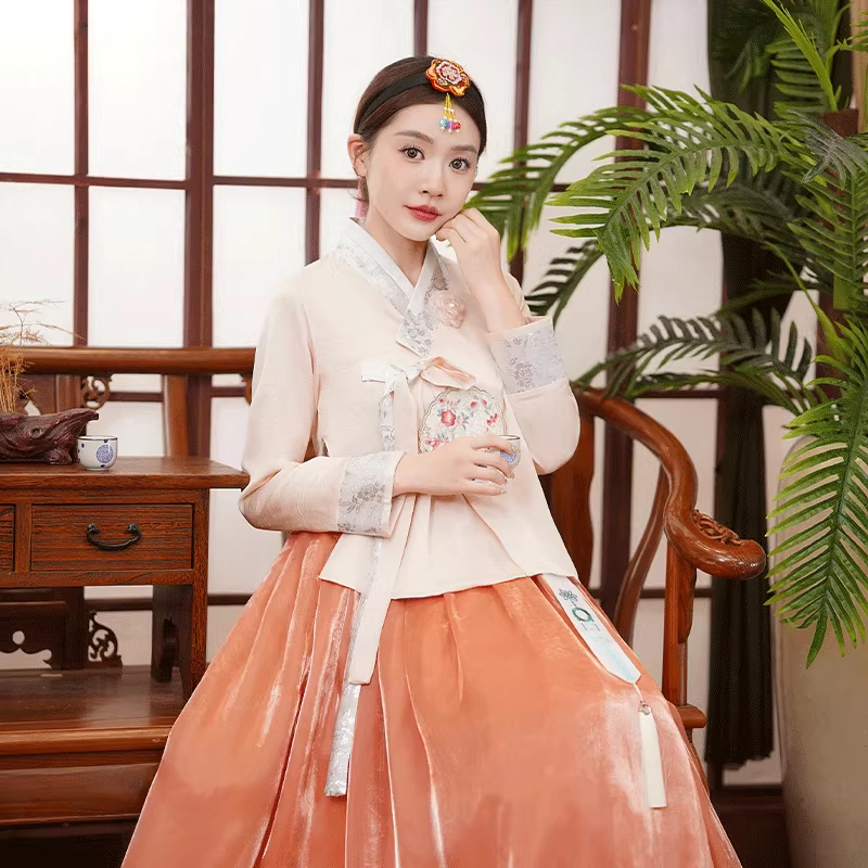 Yanji Korean Clothing for Women, Modernized Hanbok, Traditional Korean Costume, Photo Shoot, Dae Jang Geum, Ethnic Dance Performance Costume