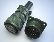 17 core servo motor plug socket MS3106A 20-29S military connector straight head elbow