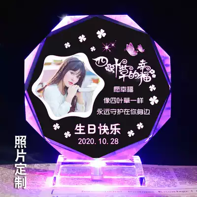 Birthday gift girls girlfriends send girlfriends creative diy photos customized 18-year-old adult Ceremony Commemorative lettering