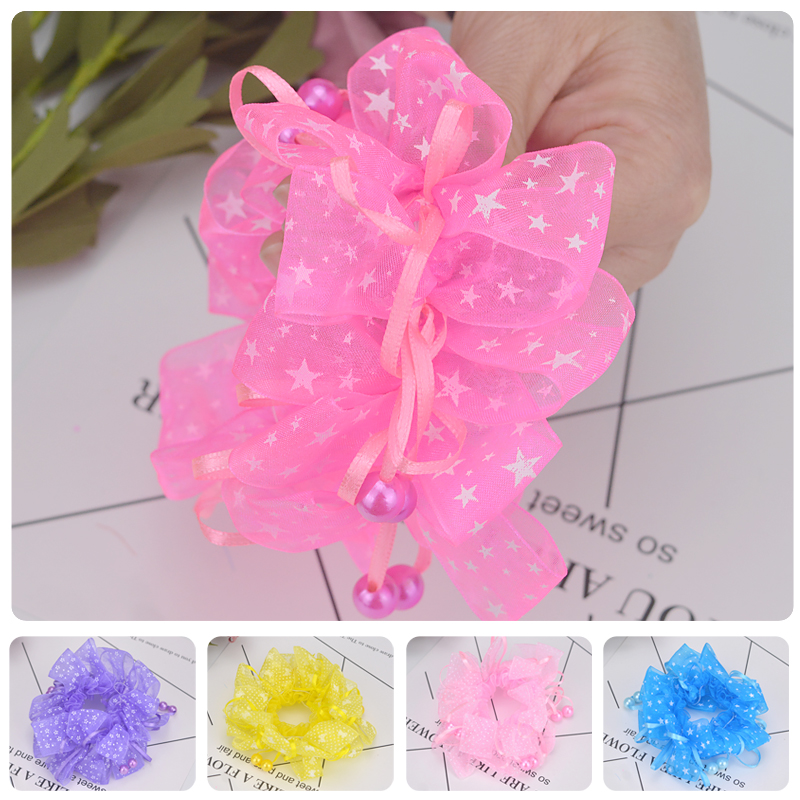 Child Flower Crown Ornament Dance Performance Ztou Floral Wrist Floral Hair Accessories Large Flowers Princess Baby Lace Hair Circles