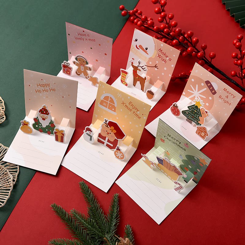 New high-end 3d Christmas stereoscopic greeting card, creative and sophisticated diy gift, festival gratitude and blessing small card pic 10
