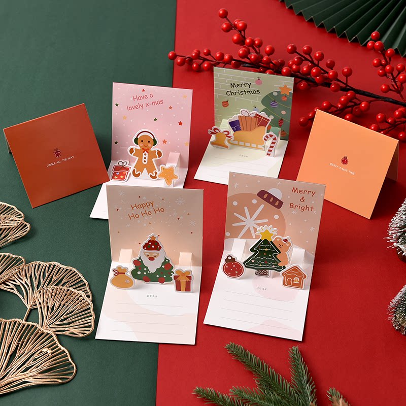 New high-end 3d Christmas stereoscopic greeting card, creative and sophisticated diy gift, festival gratitude and blessing small card pic 11