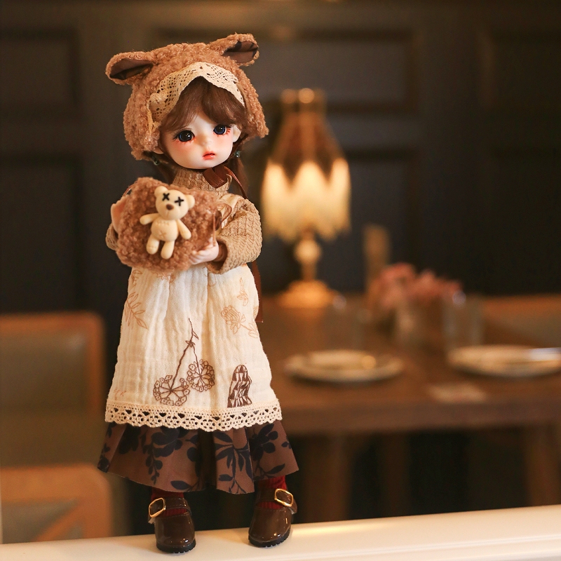 Babawawa Realistic Doll Toy Girl Princess Set 30cm Dress-Up 6-Point Makeup Change Mjd Doll with Joints