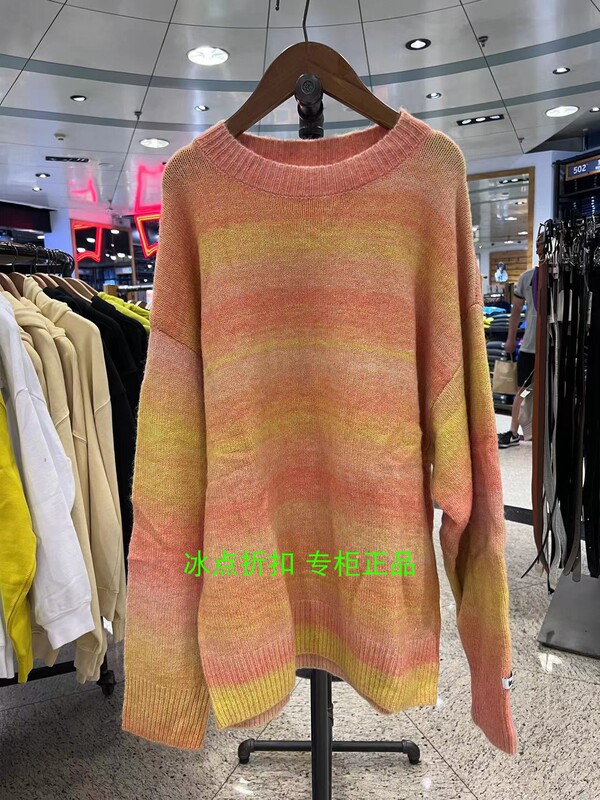 Levis Genuine Product A3240-0005 Women's Casual Autumn and Winter Loose Shoulder-Drop Knit Sweater