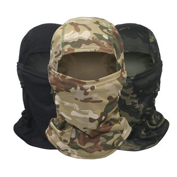 Camouflage breathable sun protection hood military fan tactical camouflage outdoor riding fishing hiking camping ski hooded mask