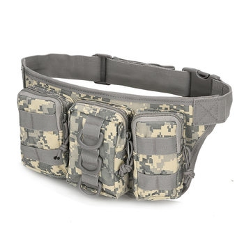 Spot supply of three-in-one small waist bag tactical camouflage waist bag outdoor small waterproof mountaineering and cycling bag