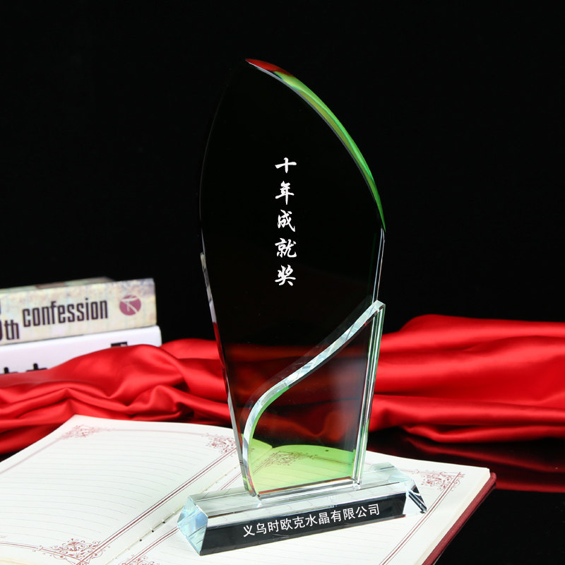 Crystal trophy creative custom thumb five-pointed star authorization card Staff music competition souvenir custom production