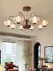 Moori Light House Living Room Chandelier Bedroom Main Light Mid-Century American Retro Glass Shade Lamp French Full Spectrum