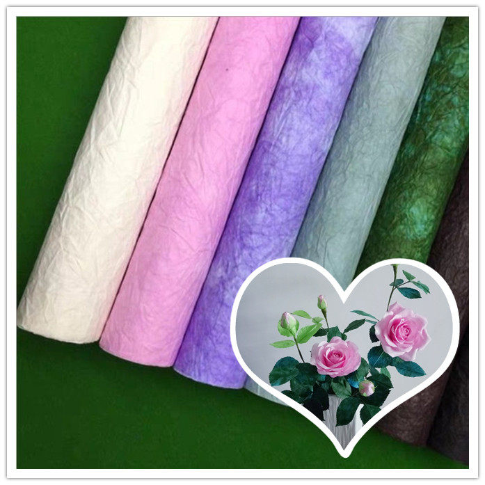 Floating dyed paper handmade special paper high imitation flower material leaf material paper flower diy dyed paper 3 8 yuan a piece