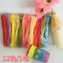 12 color childrens diy handmade material color 30 meters paper rope kindergarten handmade woven material wrapped around the bottle