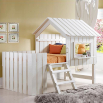 Tree House Bed Children Princess Bed Girls Dream House Bed Double House Up and Down Bed Multifunctional Game House