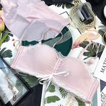 Gather underwear female sexy half cup anti-sagging small chest big chest no steel ring strap bra set autumn and winter New Products