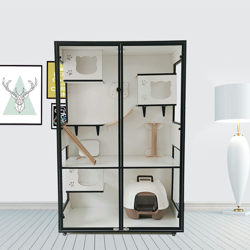 Cat Cage Luxury Solid Wood Cat House House Cat House Cat House Cat House Cat House Cat House Cat House Cat House Custom