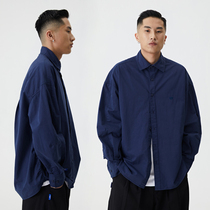 WASSUP summer new long-sleeved bow-back shirt loose mens long-sleeved trend casual jacket top womens flagship store