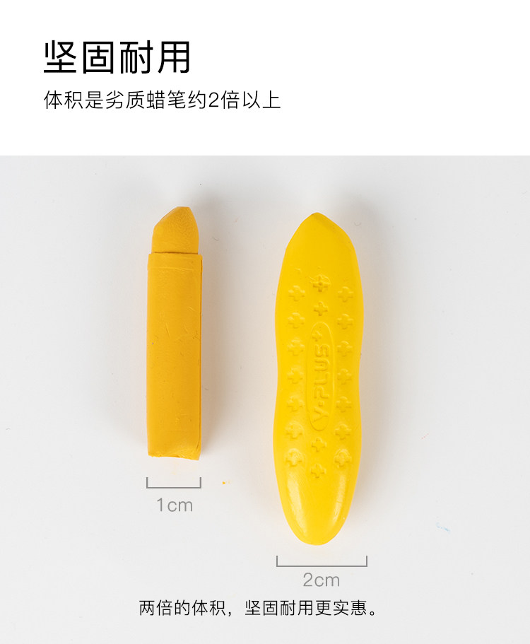 英国YPLUS 儿童花生蜡笔 安全无毒 不脏手 图10