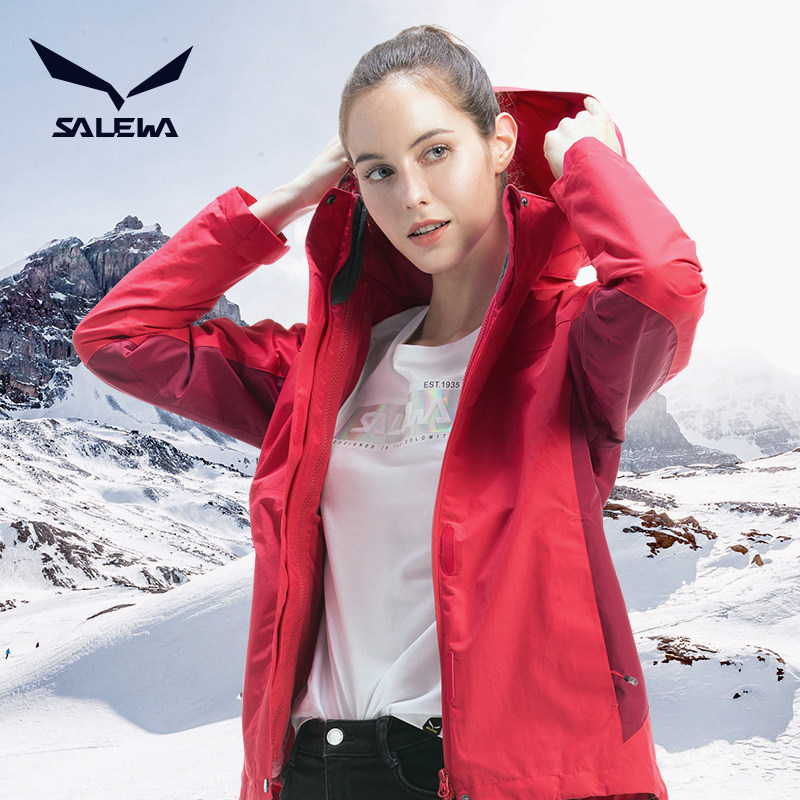 德国 Salewa 沙乐华 情侣款三合一户外冲锋衣 天猫优惠券折后￥379包邮（￥579-200）男、女多色可选