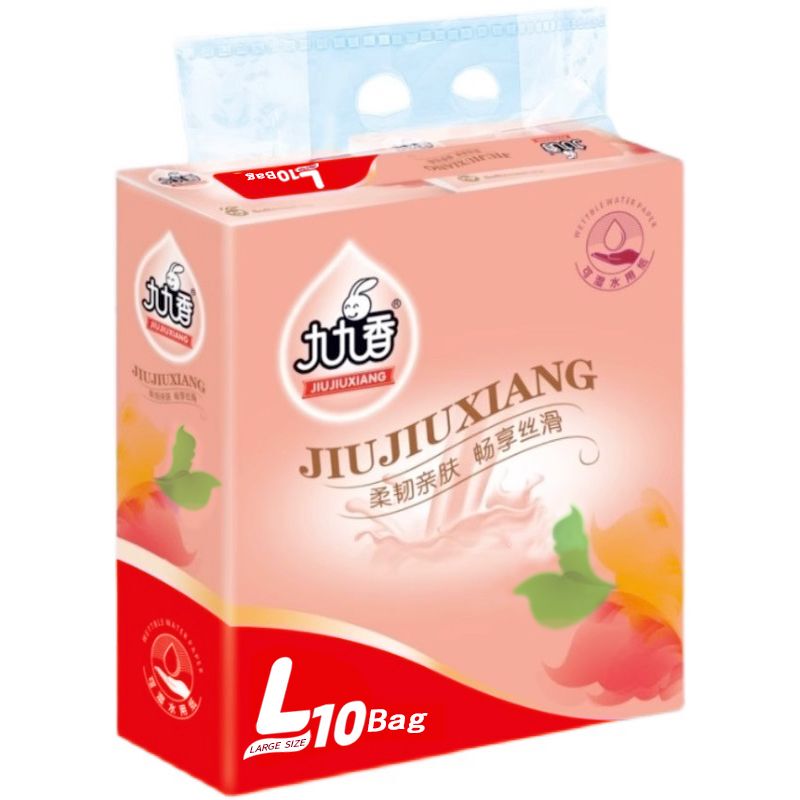 Jiujiuxiang Tissue Paper 10 Packs Large Size Tissue Paper Wood Pulp 435 Sheets Wood Pulp Paper Toilet Paper Facial Tissue Paper