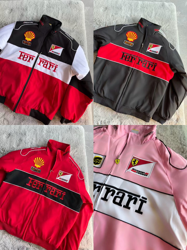 F1 Racing Suit, Leather Jacket, Motorcycle Jacket, Windproof, American Retro Casual Style, Cycling Gear F1 Racing Suit, Leather Jacket, Motorcycle Jacket, Windproof, American Retro Casual Style, Cycling Gear