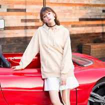 Sweatshirt 2021 new autumn women long sleeve ulzzang Korean version of Harajuku wind loose cool hooded tide thin coat