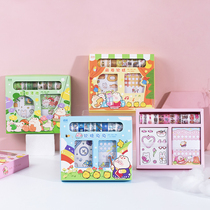 Chinese fairy tale tape sticker sticker sticker material girl heart cute girl hand account collage stationery gift box