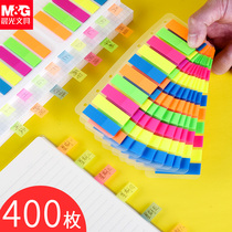 Morning light post-it note Page number label Index sticker Cute note focus Transparent mark Color indication Fluorescent mark Paging post-it note classification Students use bookmarks self-adhesive handwritten small text file