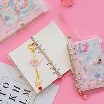 Net red magnetic buckle hand book color page blank illustration hand book Net red color edge notebook cover cute Han Fan