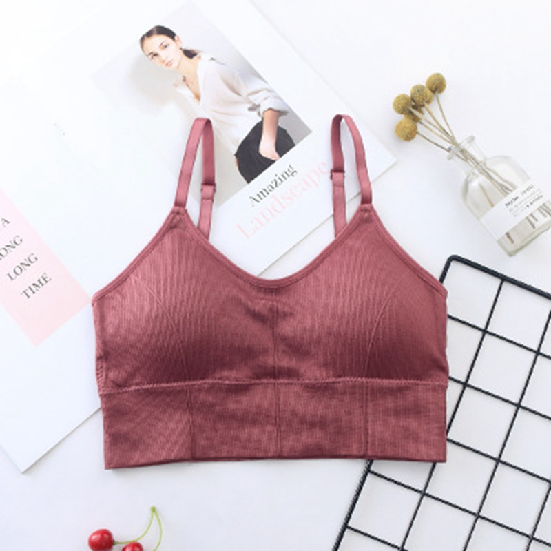 thể thao sling Sexy Lingerie womens steelless tung thu thập nhỏ ngực chống sốc chạy yoga rập khuôn vest áo ngực tập thể dục