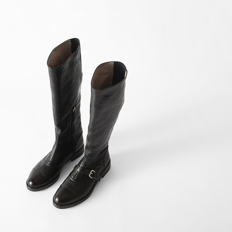 Opheliarita original design | However kneecap heel high cylinder long boot female retro to make old winter riding boots