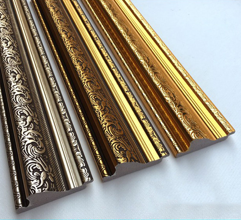 Photo-frame line PS sparkling cross embroidered framed material Oil painting border manufacturer Batch of European style retro crumbed frame