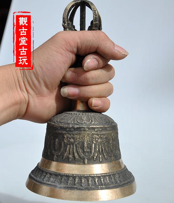 Buddhist Supplies Myitong Taoiseach Rattle Bell Hand pure copper bell King Kong Pestle Made of French Bronze Instrumental Bell