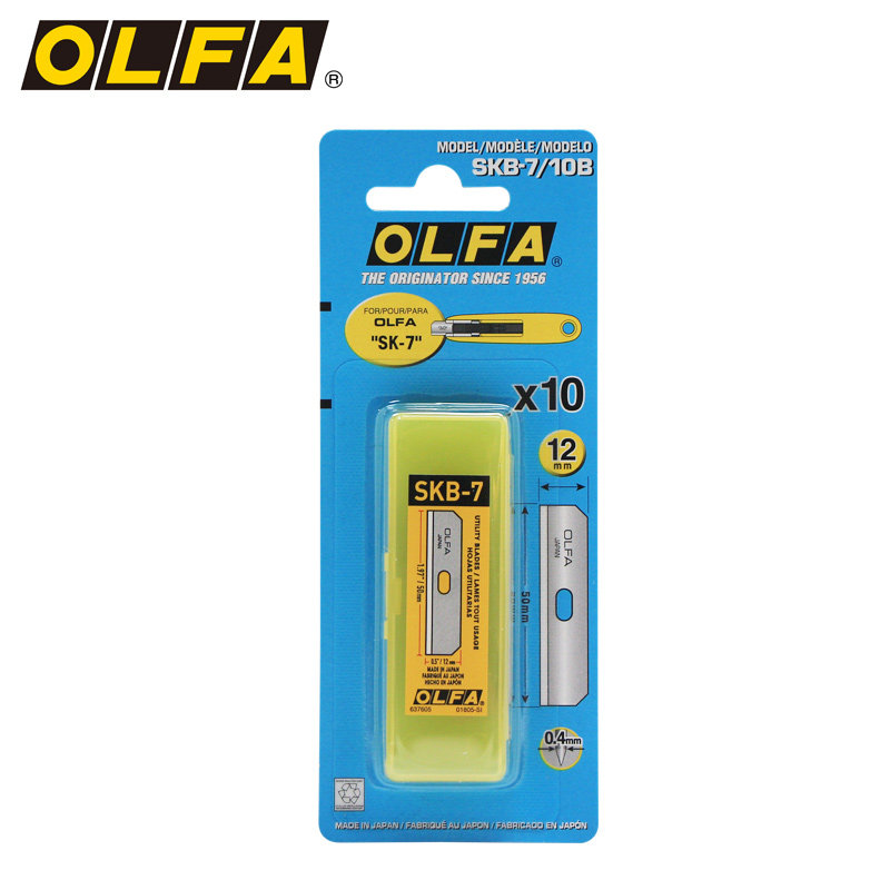 Japanese original imported OLFA Ailihua blade SKB-7 10B safety knife blade for SK-7 safety knife