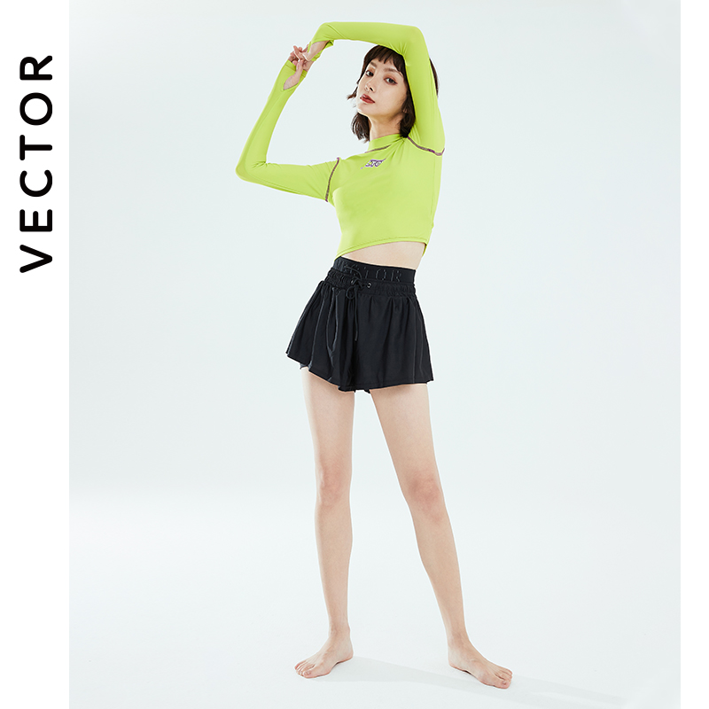 VECTOR swimsuit women's summer sunscreen long-sleeved quick-drying surf suit 2022 new belly covering thin conservative girl swimsuit
