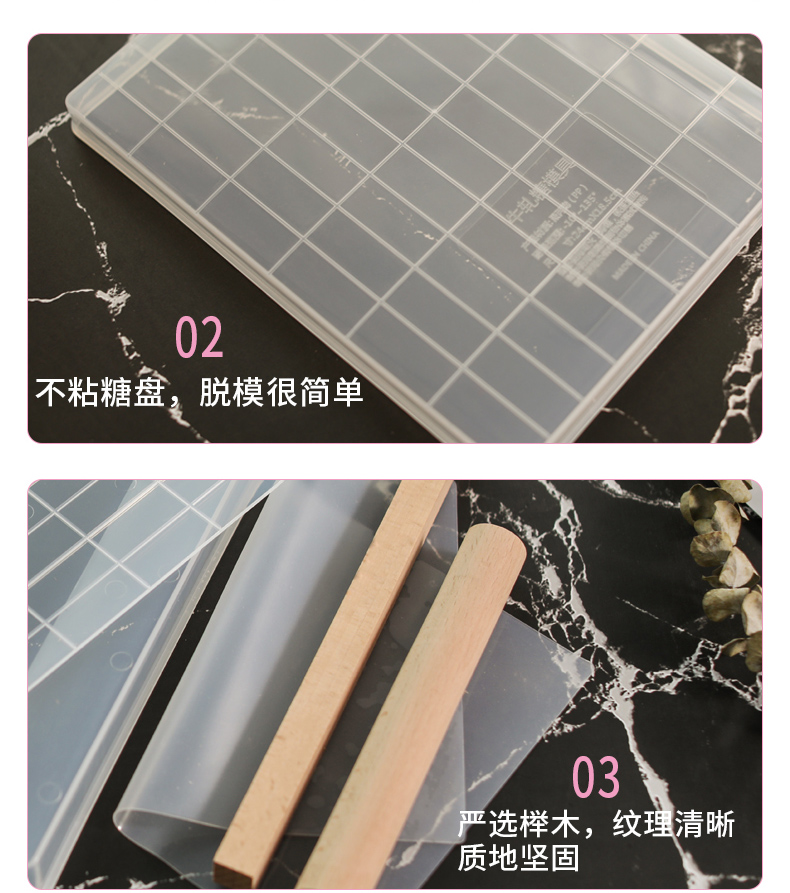 Nougat Snowdrops Crisp Tool Set Hướng dẫn DIY Làm khuôn chống dính Hộ gia đình Vật liệu tự chế Nougat khuôn làm bánh trung thu