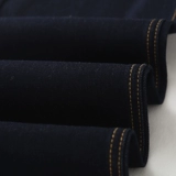 Ретро синие джинсы для отдыха, штаны, в американском стиле, высокая талия, свободный прямой крой